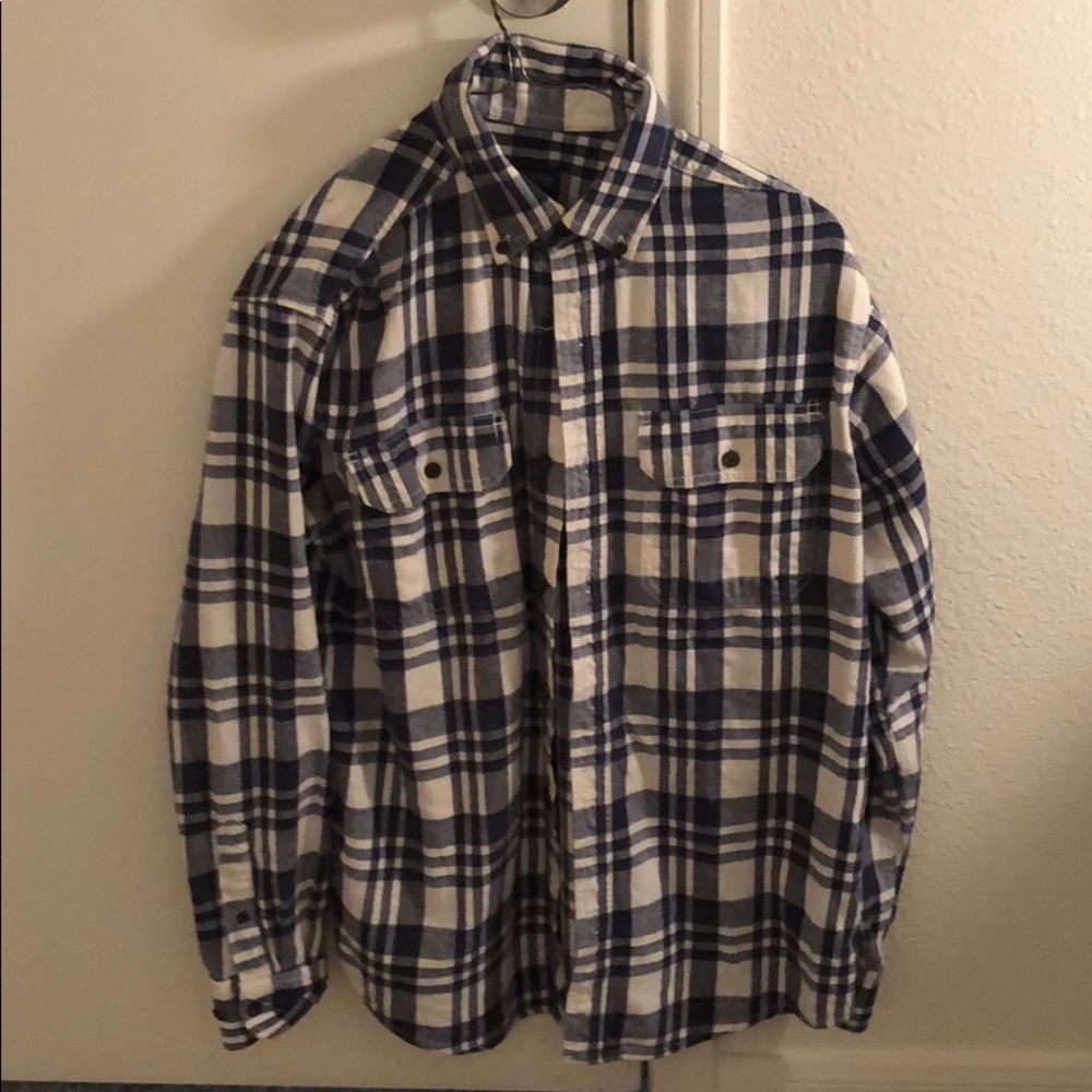 Blue & White Flannel